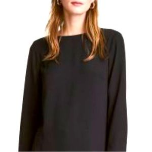 H & M Black polyester crepe dress size L